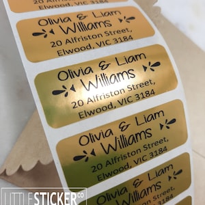 return address stickers on a roll australia