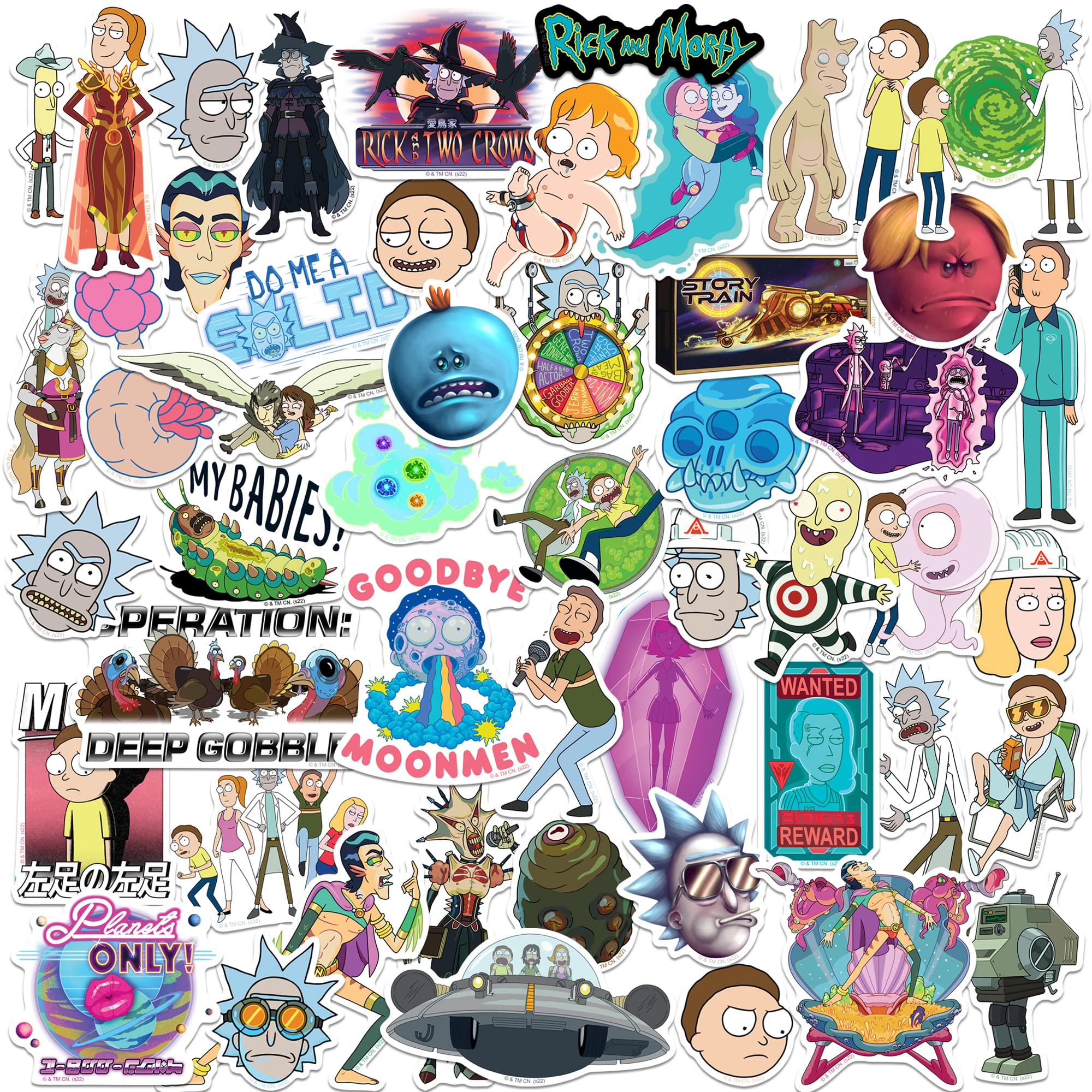 rick and morty stickers