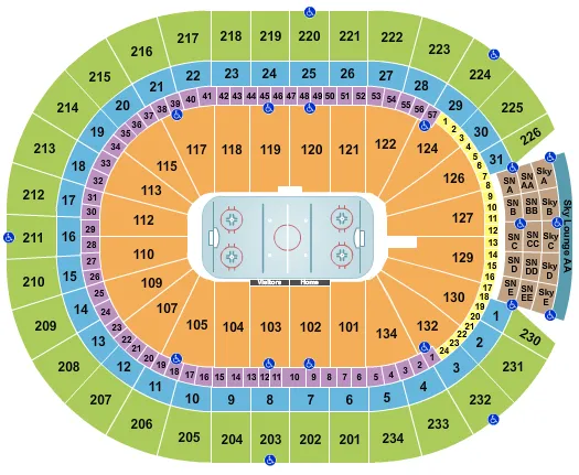 rogers place sections