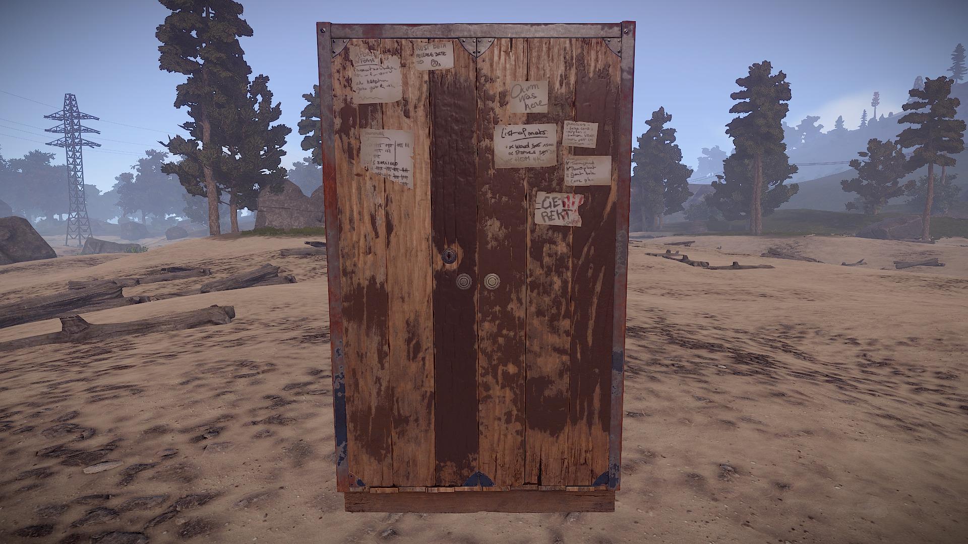 rust tool cabinet