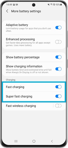 s21 ultra fast charging