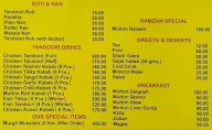 sabir hotel menu