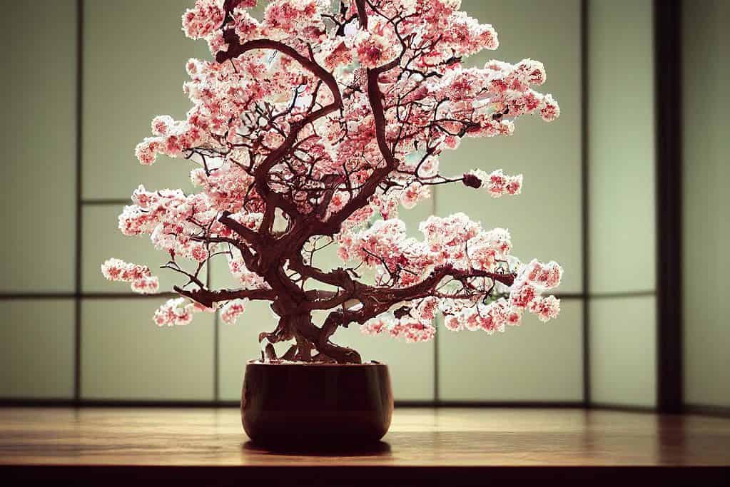 sakura blossom bonsai tree