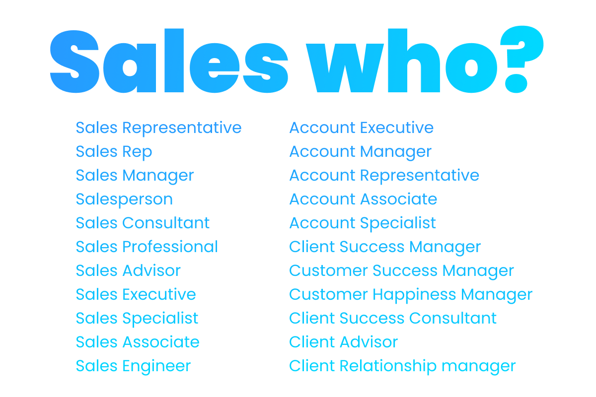 sales manager titles alternatives