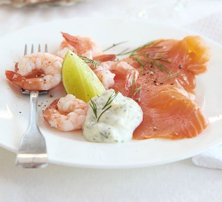 salmon and prawns recipes bbc