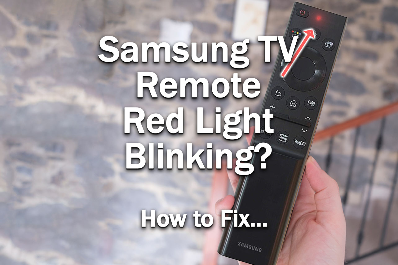 samsung tv remote blinks red