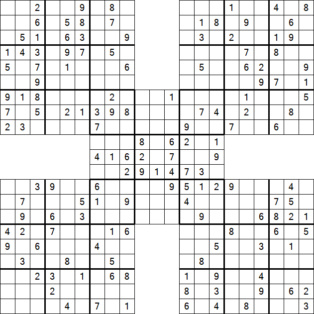 samurai sudoku