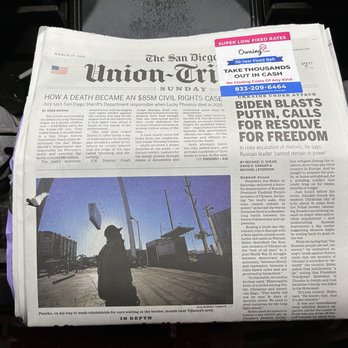 san diego union tribune delivery issues