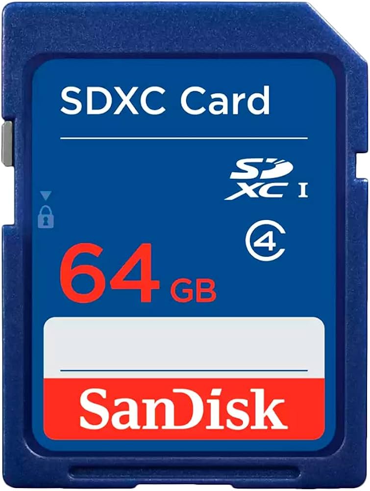 sandisk blue sd memory card