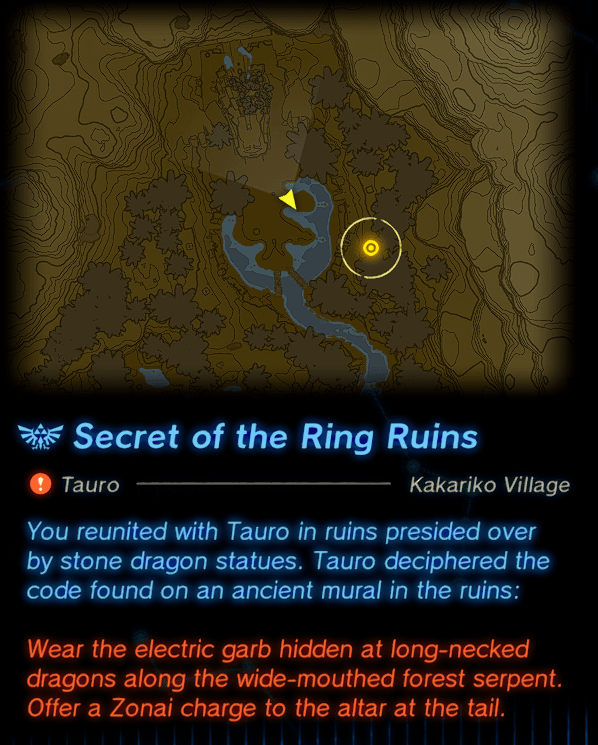 secret of the ring ruins totk