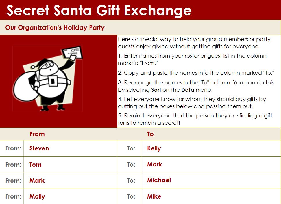 secret santa text generator