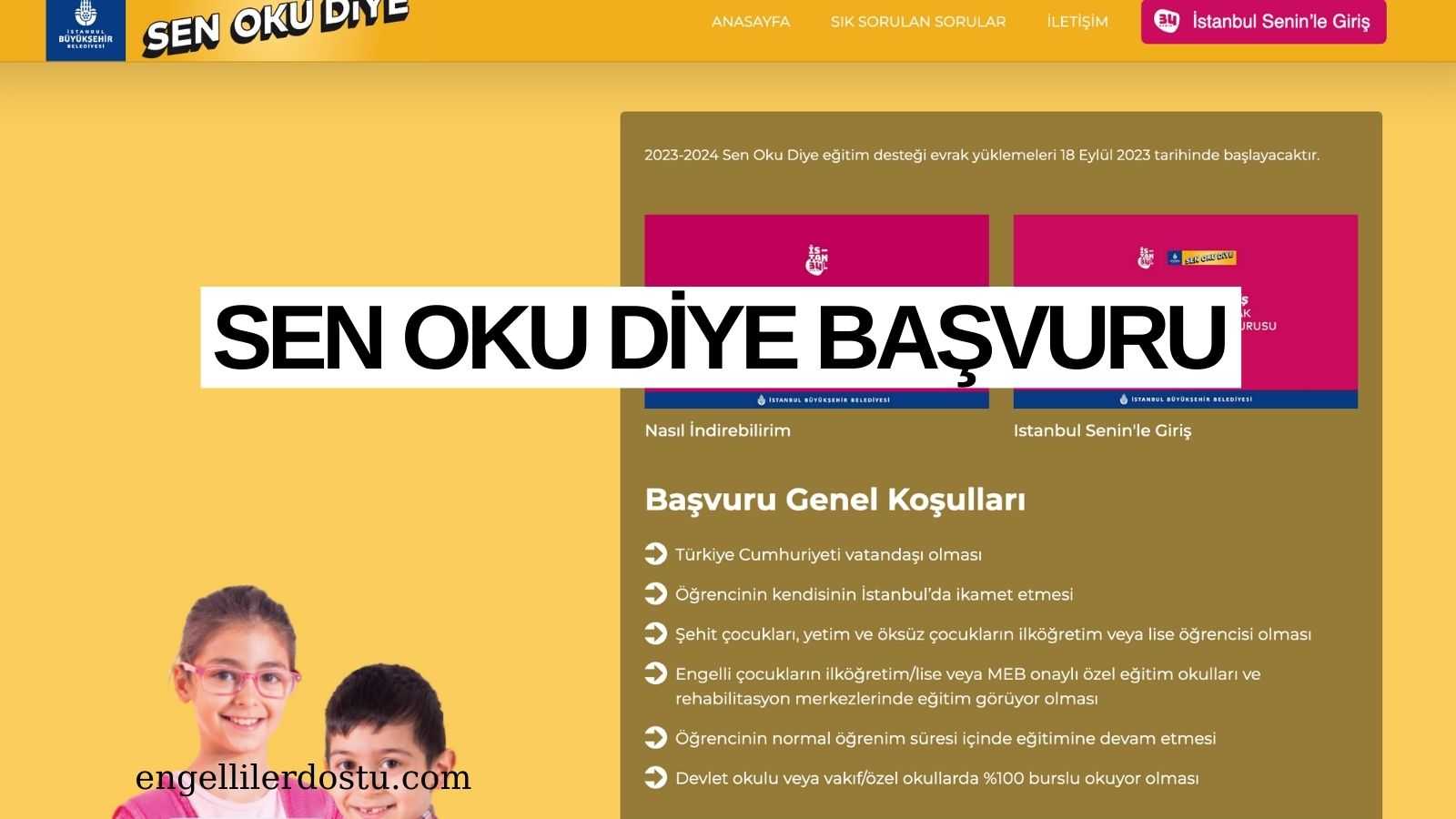 sen oku diye 2022 başvuru