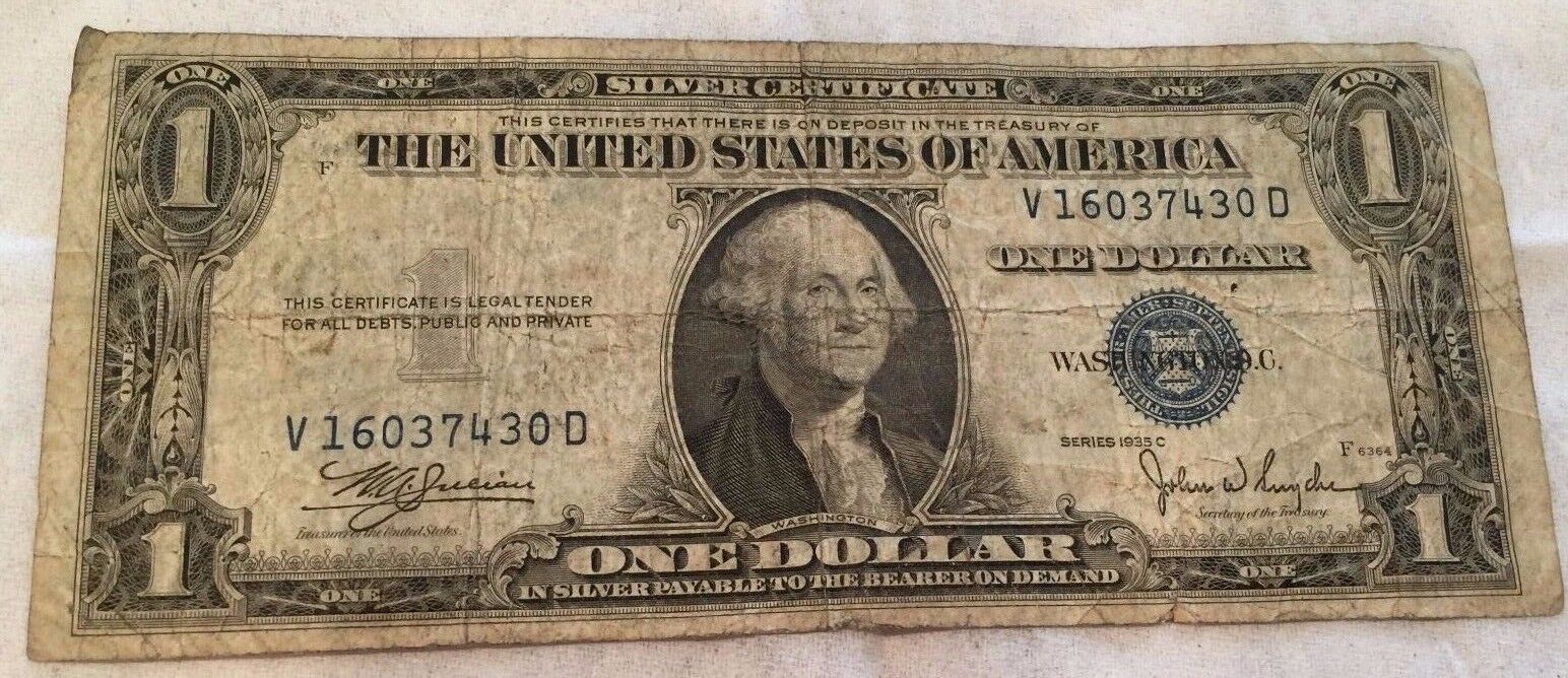 series 1935 c dollar bill value