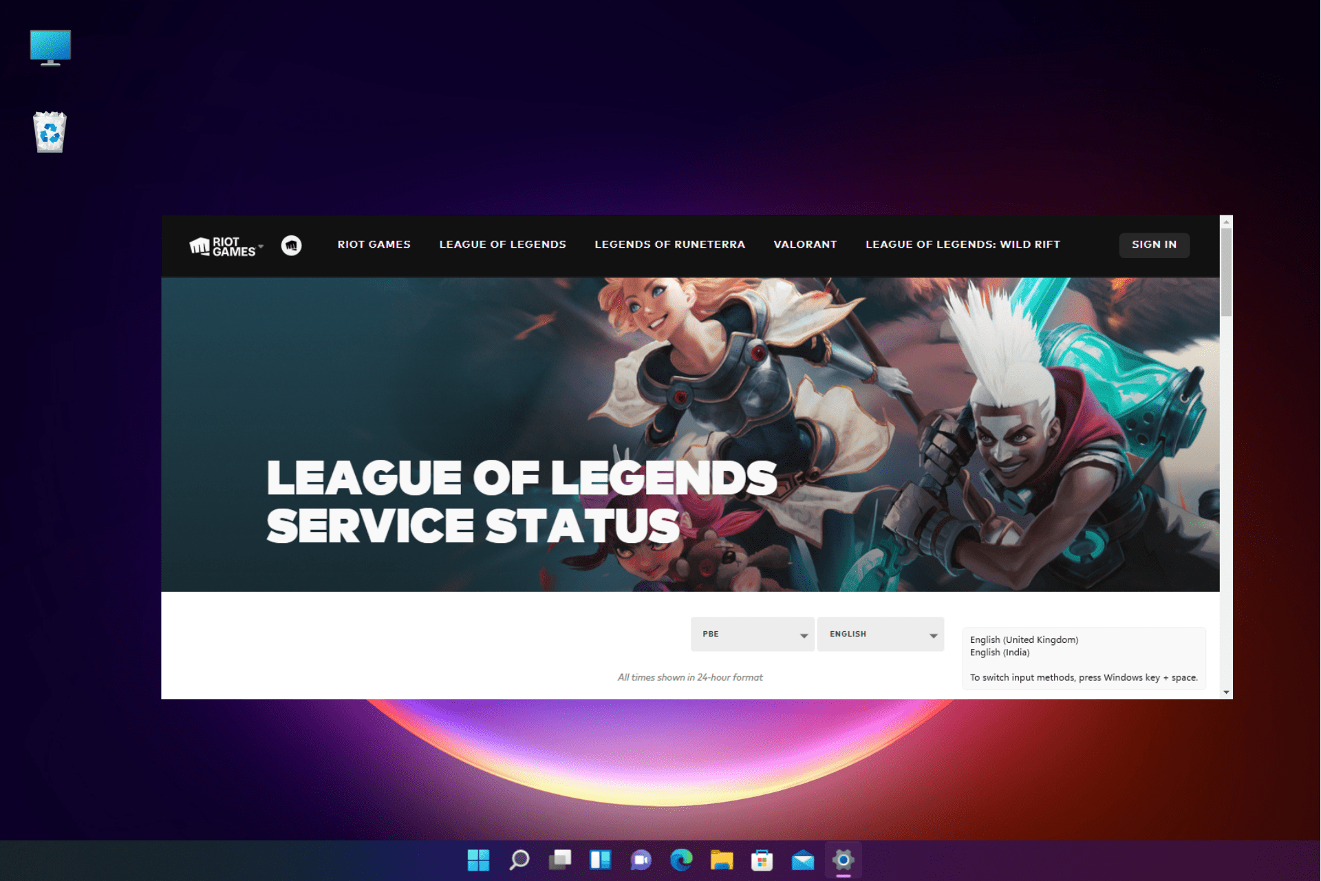 server status league of legends