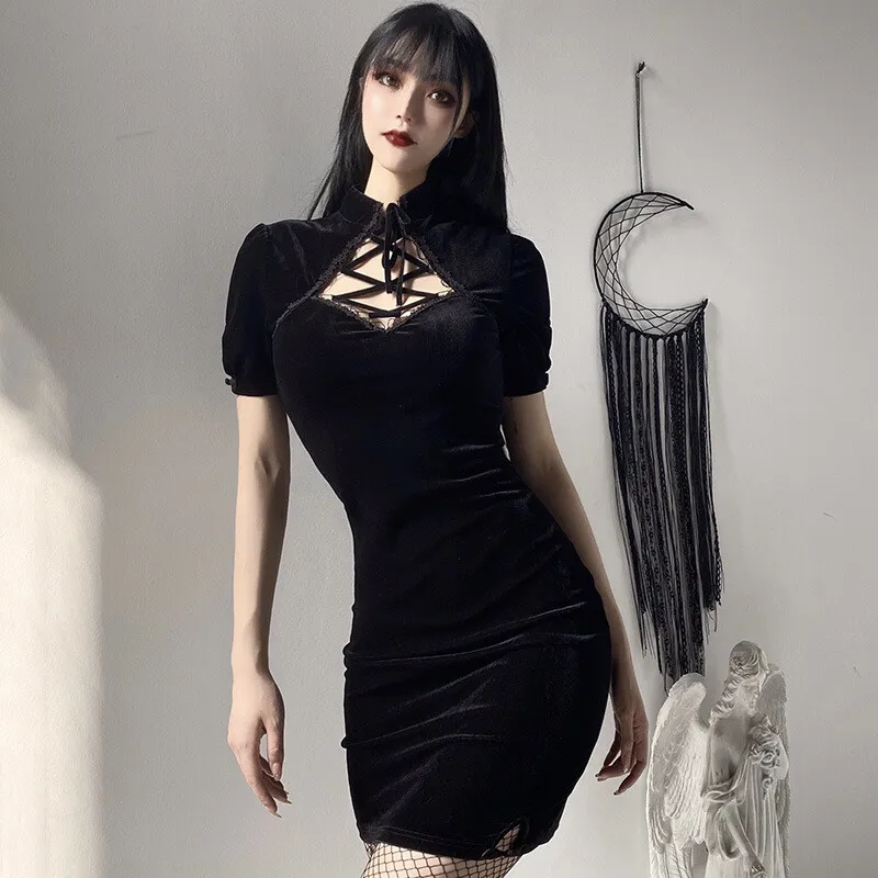 sexy gothic dress