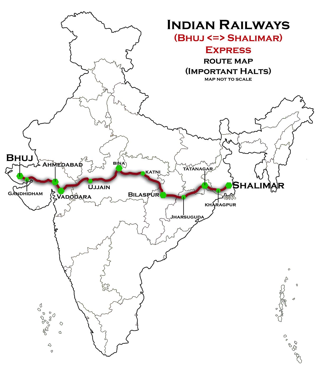 shalimar express train route