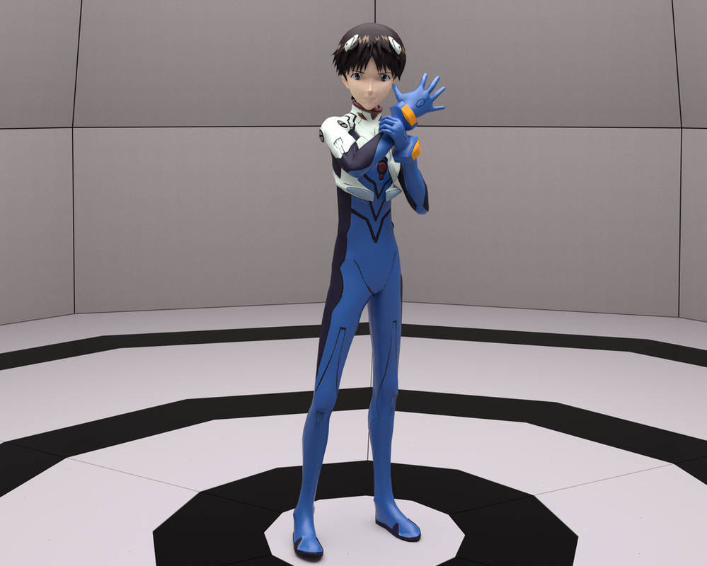 shinji ikari 3d model