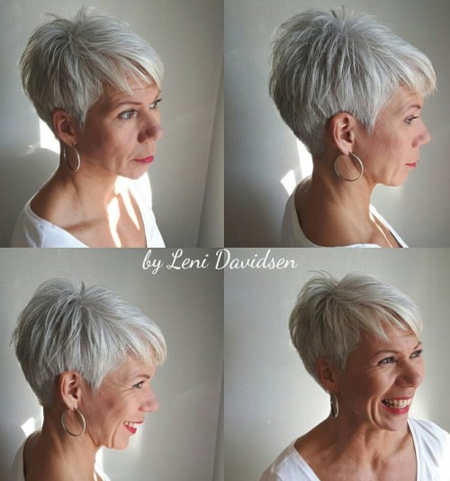 short grey hairstyles over 50