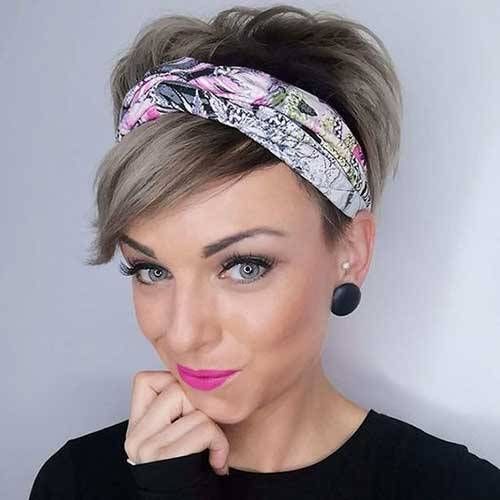 short hair headband