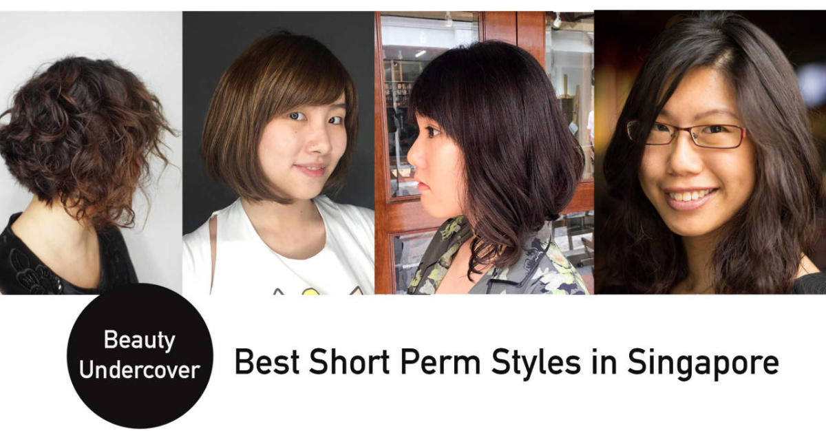 short permed hair