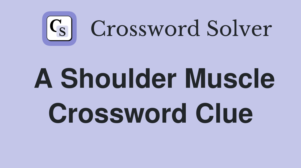 shoulder wrap crossword clue