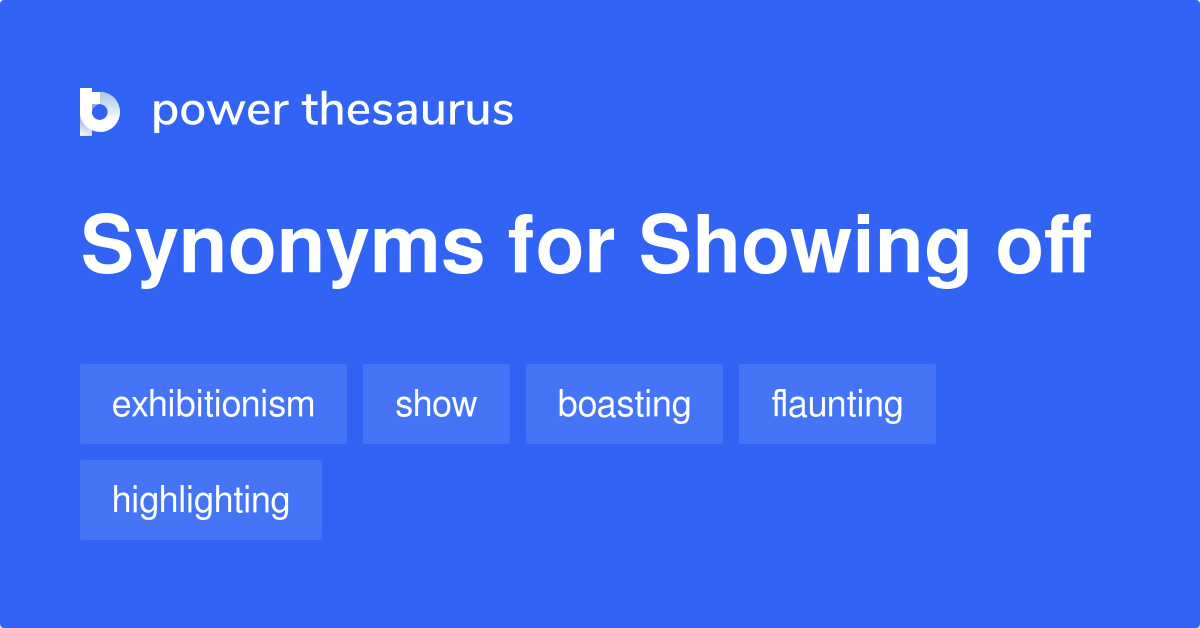 show off thesaurus