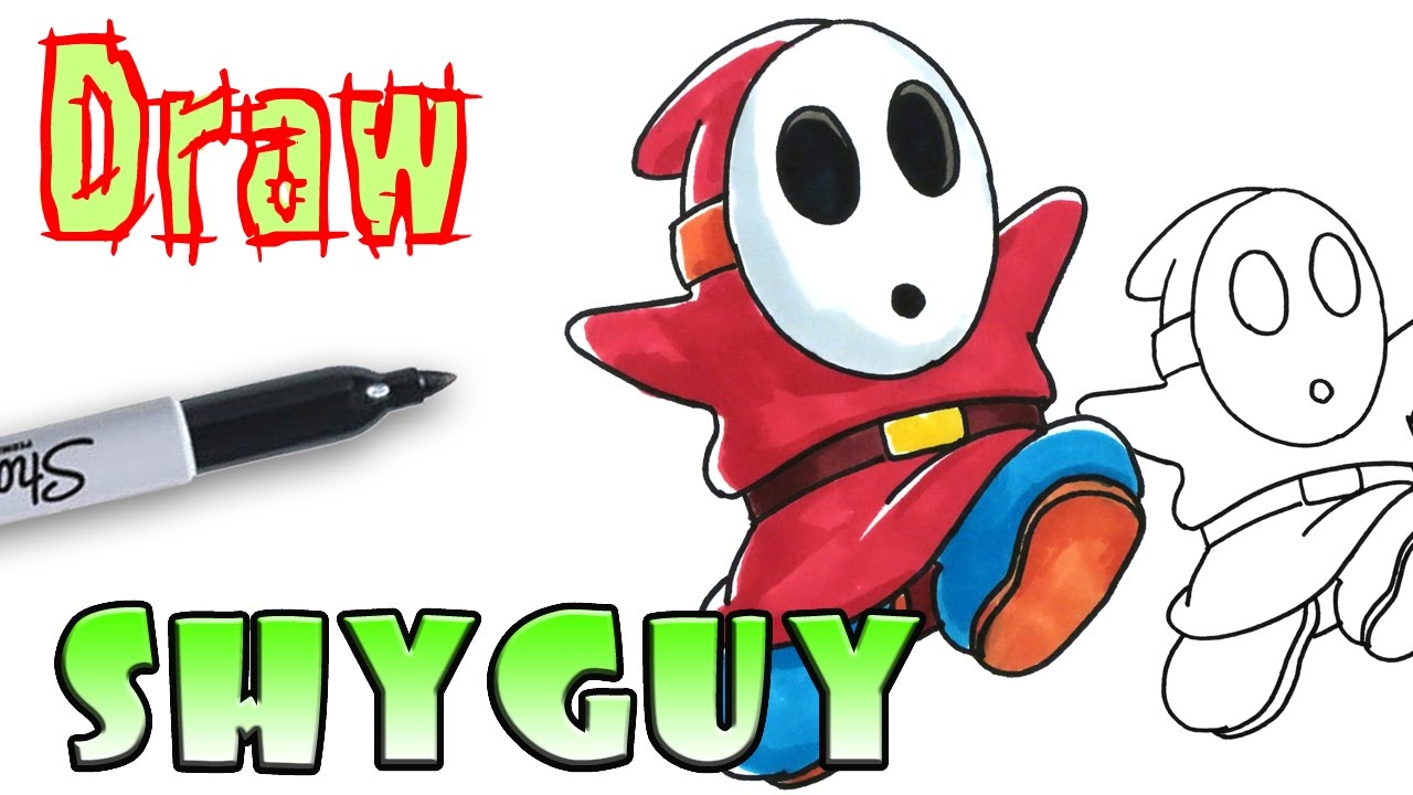 shy guy coloring pages