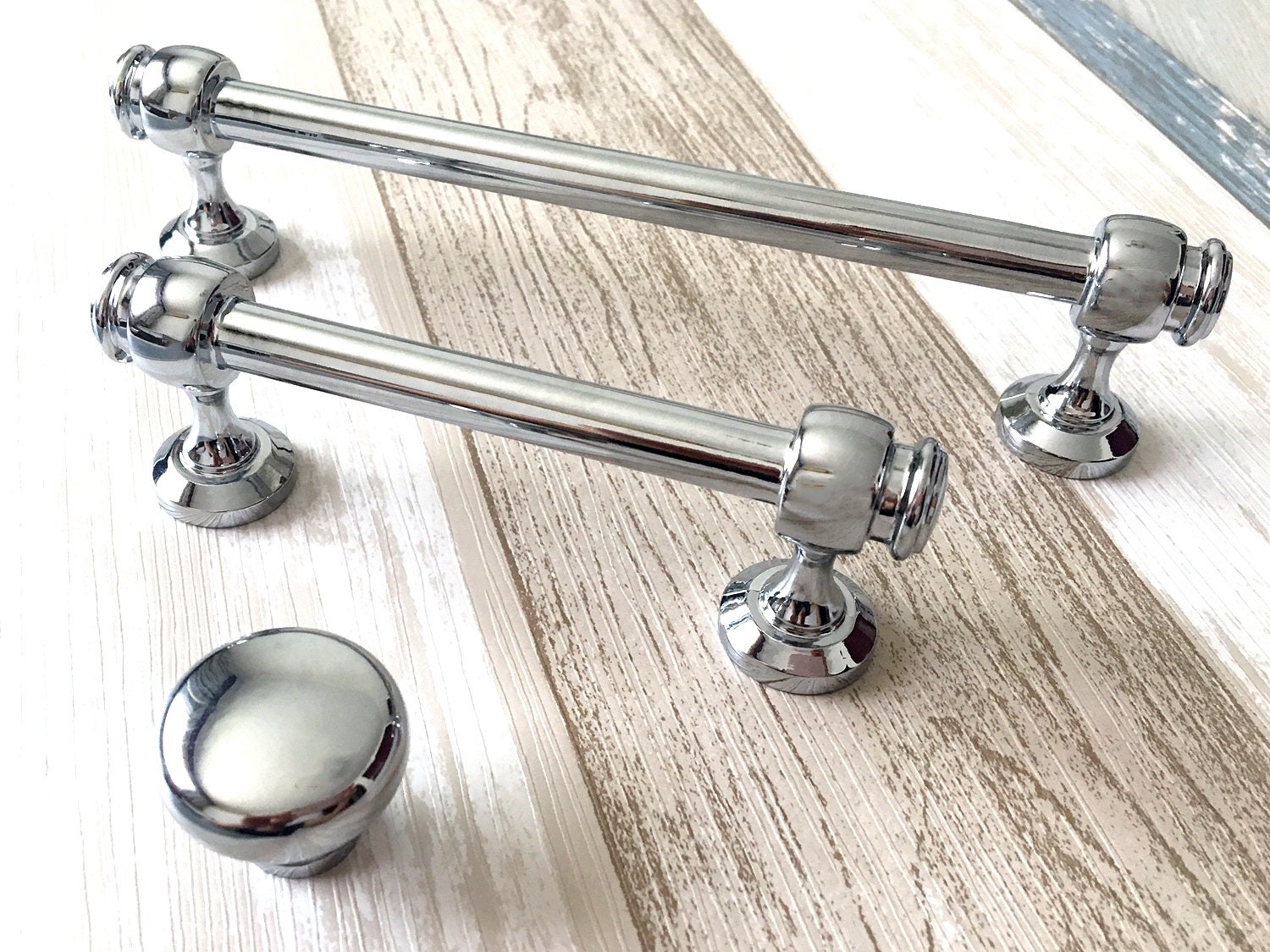 silver kitchen handles