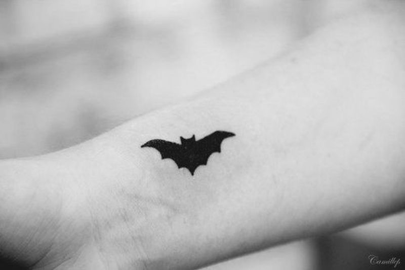 simple bat tattoo