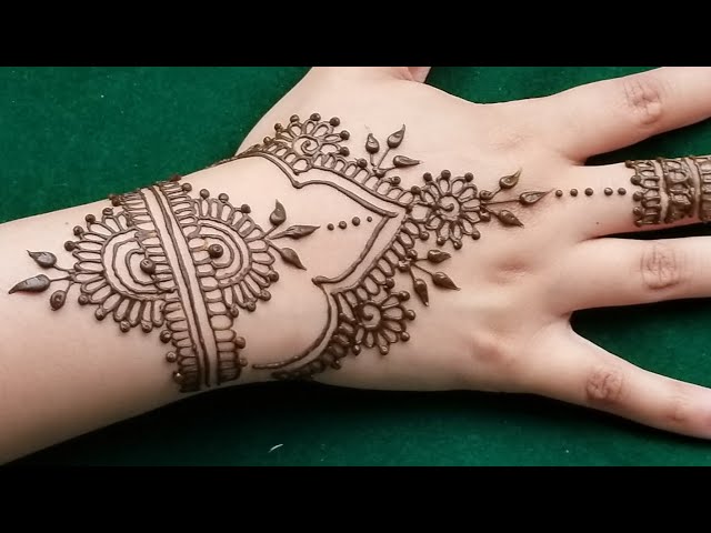 simple henna for hand
