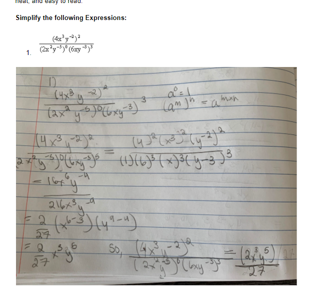 simplify the following expression