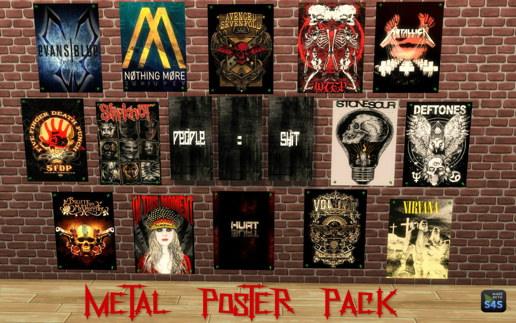 sims 4 rock band posters