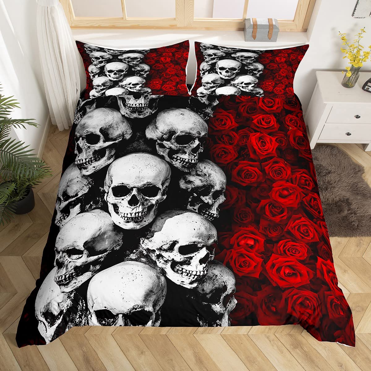 skull bedspreads