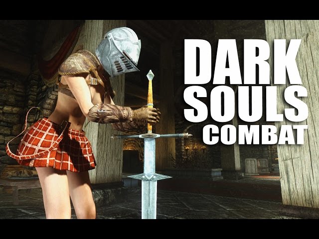 skyrim dark souls combat