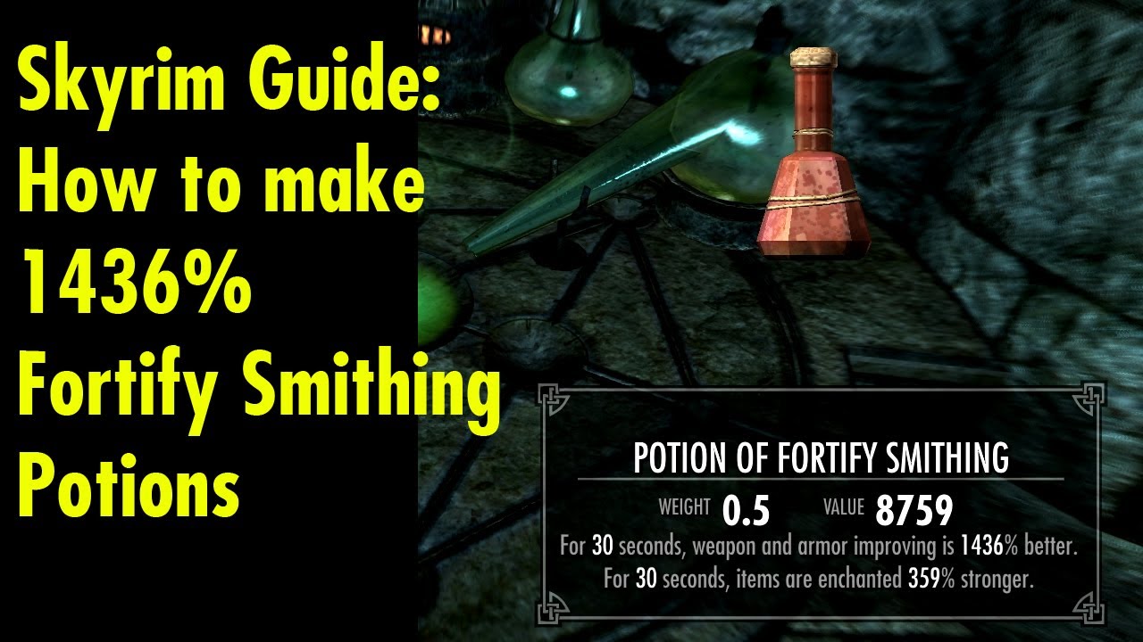 skyrim smithing potion