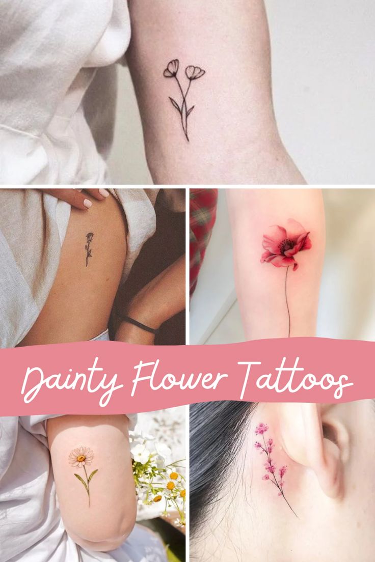 small floral tattoo designs