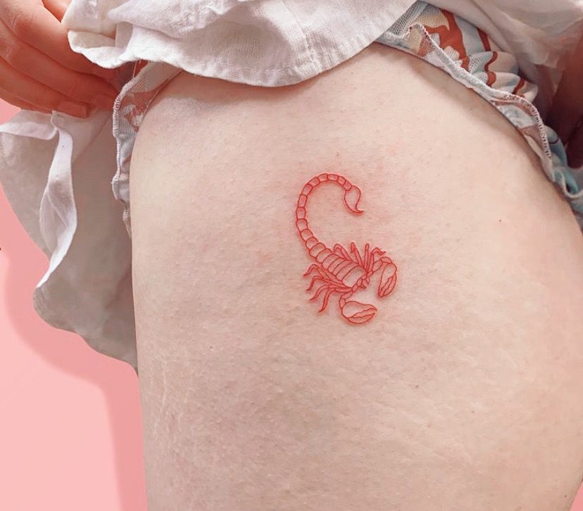 small scorpion tattoo