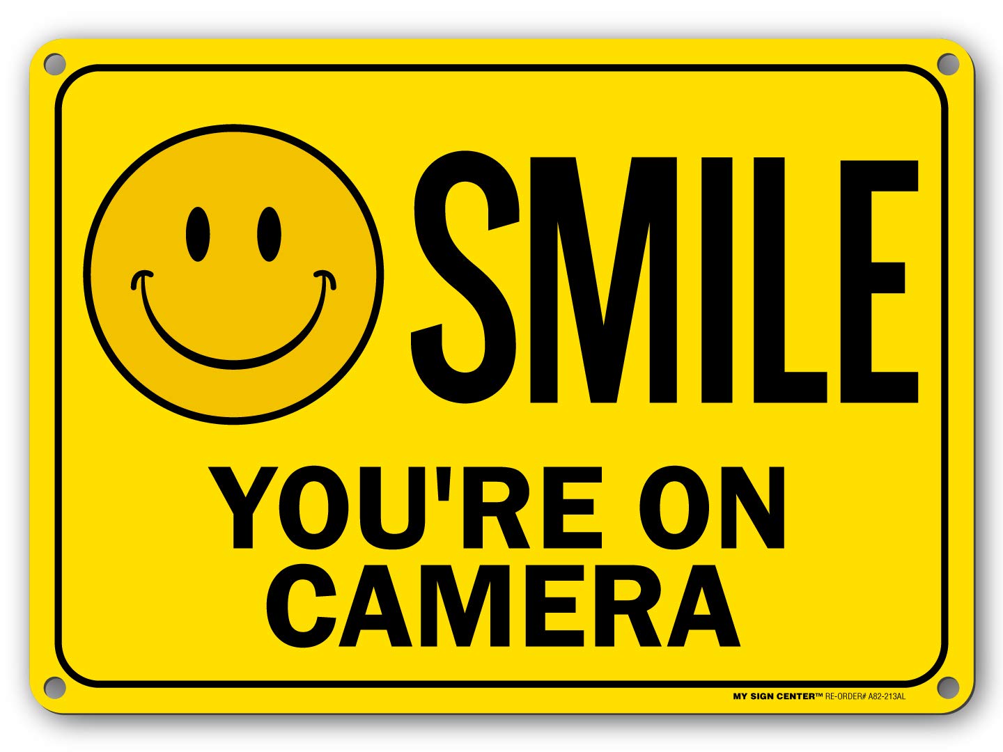 smile your on-camera signs