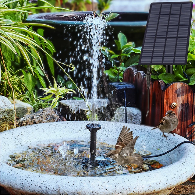 solar powered water fountain pump