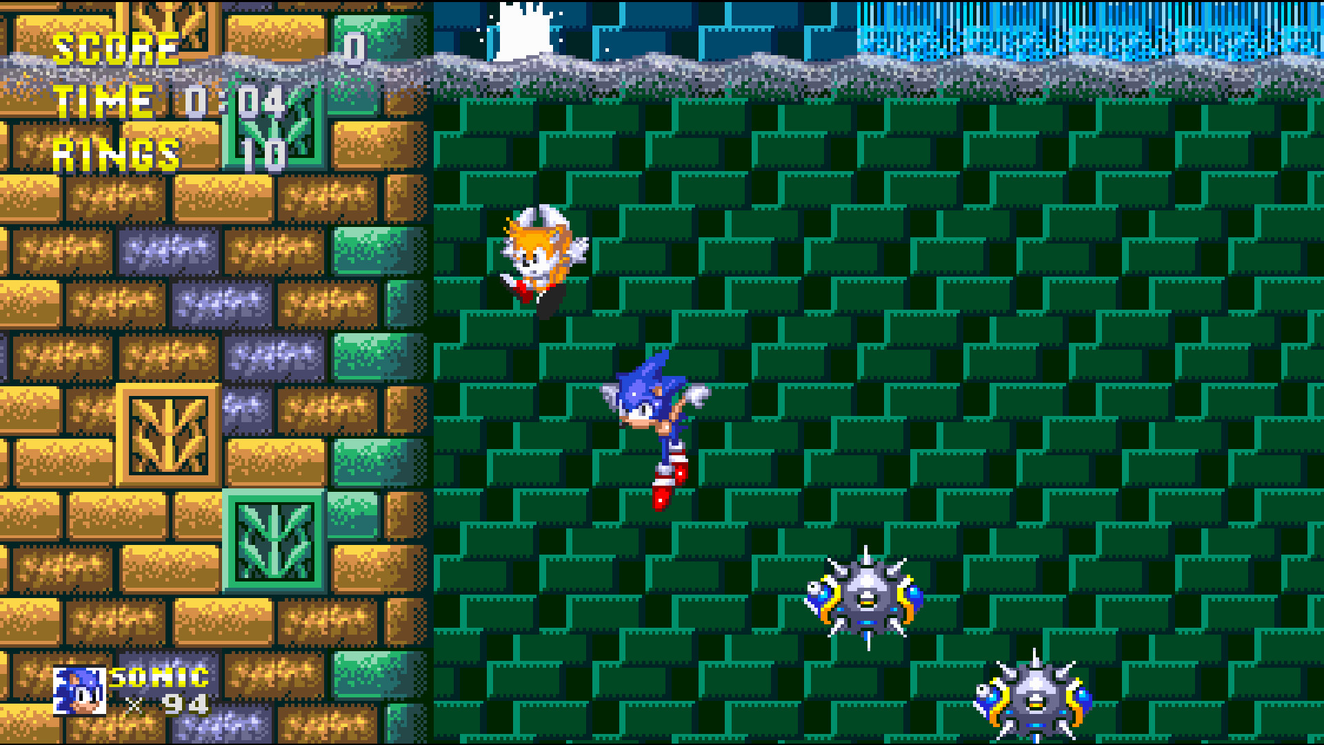 sonic 3 air falling sprites