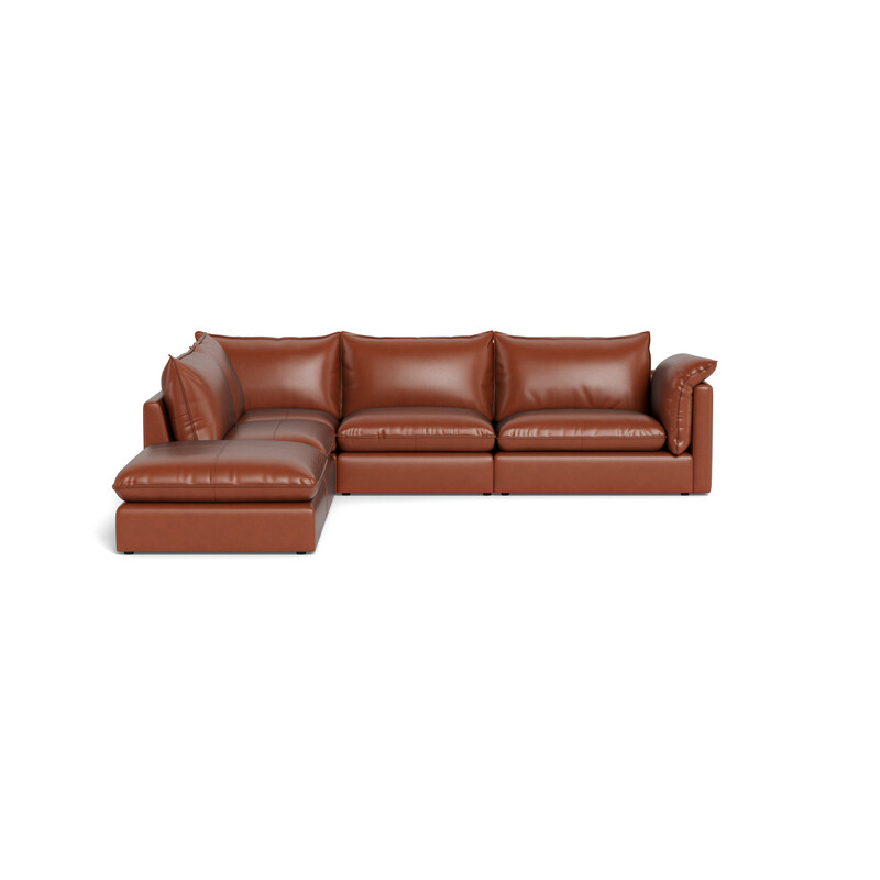 sorrento leather modular sofa