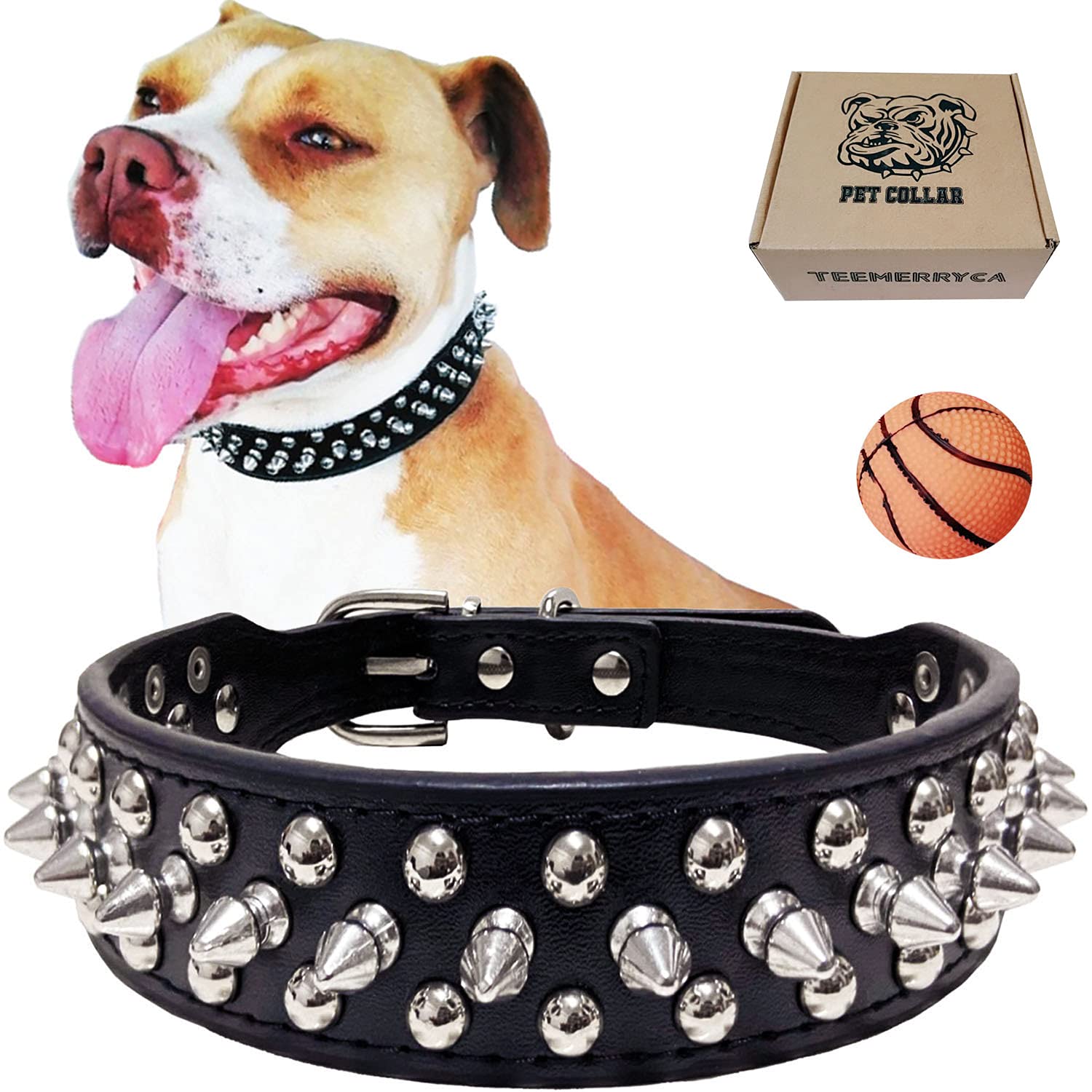 spiked collars for dogs amazon