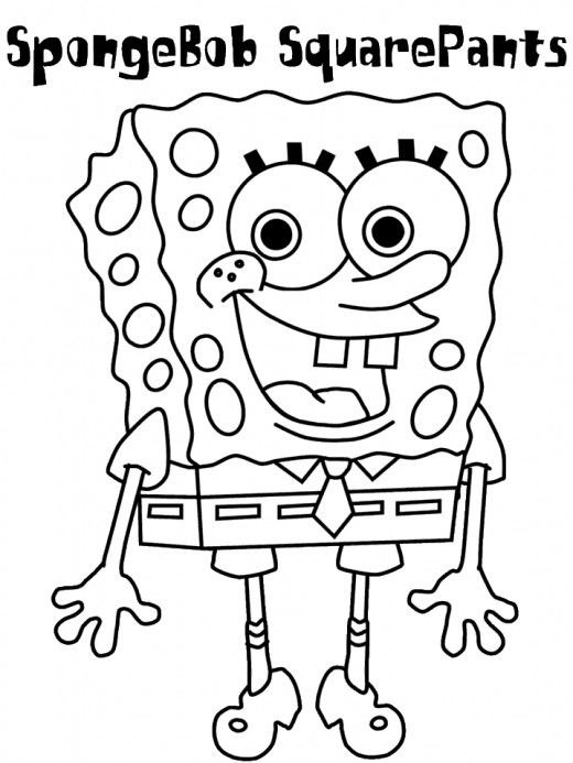 spongebob colouring sheets