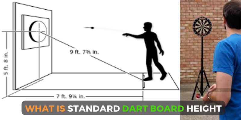 standard height of a dart board