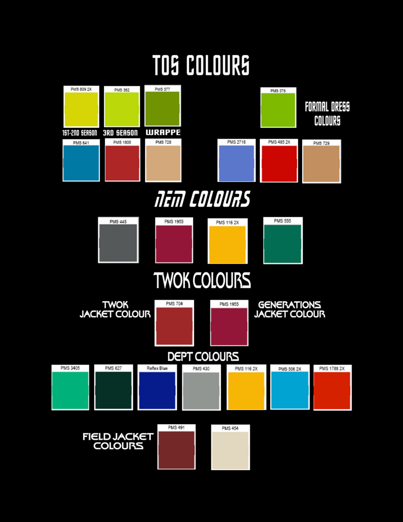 star trek tunic colors