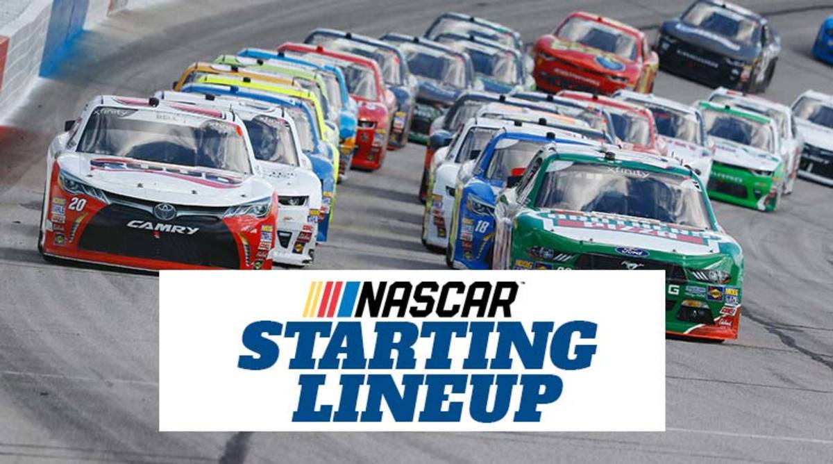 starting lineup for todays nascar race