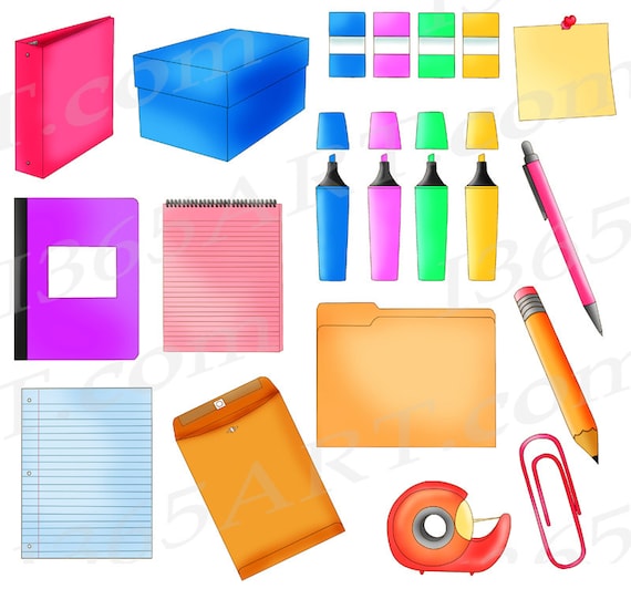 stationary clipart