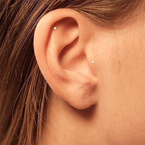 sterling silver tragus stud