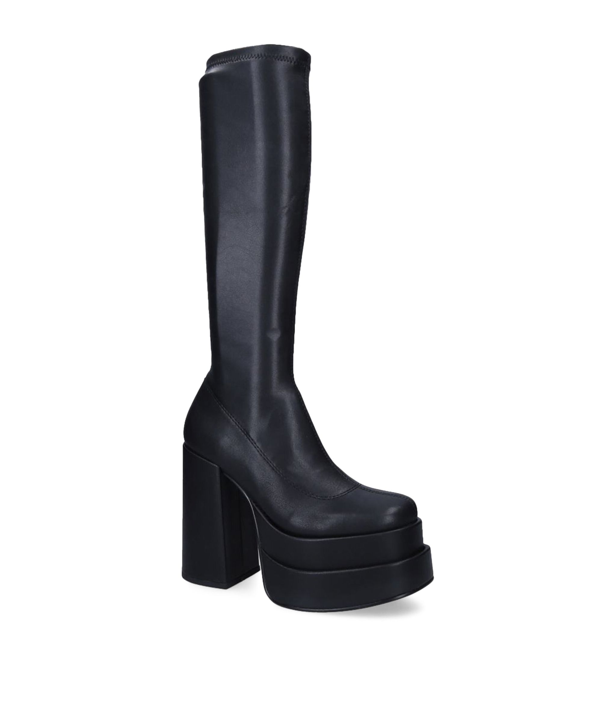 steve madden black knee high boots