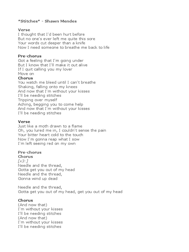 stiches lyrics